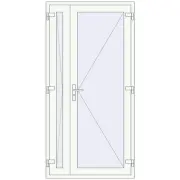 REHAU Т94/60 1100x2200 мм Білий (RAL 9016) з двох сторін