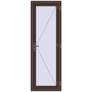Внутрішні двері 750x2200 мм Altest RAL 8017 Chocolate brown з двох сторін