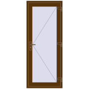 REHAU Т94/60 810x1965 мм WALNUT з двох сторін