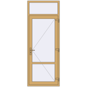 Altest 900x2400 мм RAL 1002 Sand yellow з двох сторін Altest 900x2400 мм RAL 1002 Sand yellow з двох сторін