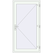 REHAU Т94/60 1000x1900 мм Білий (RAL 9016) з двох сторін REHAU Т94/60 1000x1900 мм Білий (RAL 9016) з двох сторін