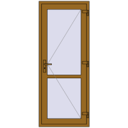 REHAU Т94/60 800x2000 мм LIGHT_OAK з двох сторін