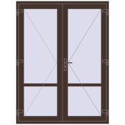 Altest 1550x2050 мм RAL 8017 Chocolate brown з двох сторін