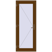 REHAU Т94/60 800x2000 мм WALNUT з двох сторін
