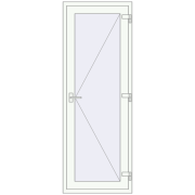Внутрішні двері 770x2050 мм REHAU Z74/60 Білий (RAL 9016) з двох сторін Внутрішні двері 770x2050 мм REHAU Z74/60 Білий (RAL 9016) з двох сторін
