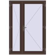 Altest 1400x2050 мм RAL 8017 Chocolate brown з двох сторін