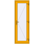 Altest 700x2070 мм RAL 1003 Signal yellow з двох сторін