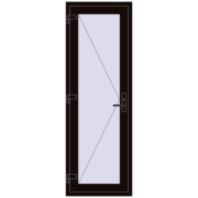Внутрішні двері 700x2050 мм REHAU Т94/60 BLACK_BROWN з двох сторін