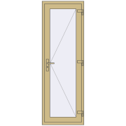 Внутрішні двері 700x2050 мм Altest RAL 1000 Green beige з двох сторін