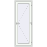 REHAU Z74/60 800x2000 мм Білий (RAL 9016) з двох сторін