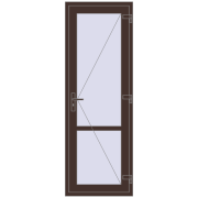 Внутрішні двері 750x2150 мм Altest RAL 8017 Chocolate brown з двох сторін