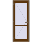 REHAU Z74/60 800x1950 мм WALNUT з двох сторін