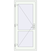 REHAU Т94/60 800x1800 мм Білий (RAL 9016) з двох сторін