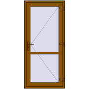 REHAU Т94/60 900x1950 мм GOLDEN OAK з двох сторін