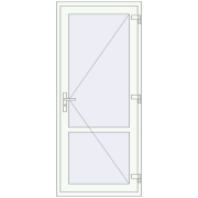 REHAU Т94/60 900x2050 мм Білий (RAL 9016) з двох сторін