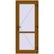 Внутрішні двері 850x1990 мм REHAU Т94/60 GOLDEN OAK з двох сторін