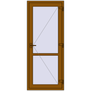 Внутрішні двері 830x2010 мм REHAU Т94/60 GOLDEN OAK з двох сторін