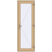 Внутрішні двері 750x2200 мм Altest RAL 1001 Beige з двох сторін