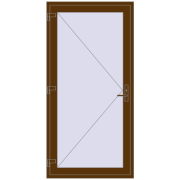 REHAU Т94/60 1060x2150 мм WALNUT з двох сторін
