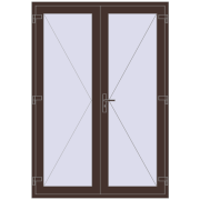 Внутрішні двері 1500x2150 мм Altest RAL 8017 Chocolate brown з двох сторін