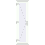Altest 600x2065 мм RAL 9016 Traffic white з двох сторін Altest 600x2065 мм RAL 9016 Traffic white з двох сторін
