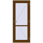 REHAU Т94/60 840x2040 мм WALNUT з двох сторін