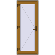 REHAU Т94/60 800x2000 мм LIGHT_OAK з двох сторін