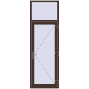 Внутрішні двері 870x2600 мм Altest RAL 8017 Chocolate brown з двох сторін