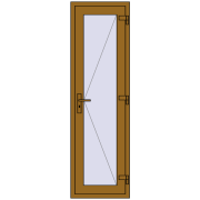 REHAU Т94/60 600x2000 мм LIGHT_OAK з двох сторін