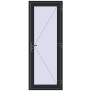 Altest 800x2100 мм RAL 9017 Traffic black з двох сторін Altest 800x2100 мм RAL 9017 Traffic black з двох сторін