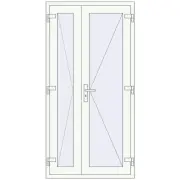REHAU Т94/60 1000x2000 мм Білий (RAL 9016) з двох сторін