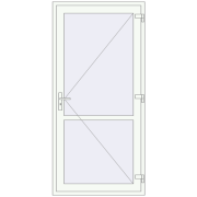 REHAU Z74/60 1050x2200 мм Білий (RAL 9016) з двох сторін