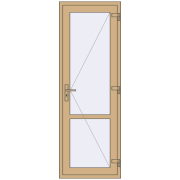 Внутрішні двері 750x2150 мм Altest RAL 1001 Beige з двох сторін