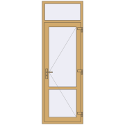 Внутрішні двері 800x2400 мм Altest RAL 1002 Sand yellow з двох сторін