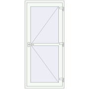 Внутрішні двері 900x2000 мм REHAU Т94/60 Білий (RAL 9016) з двох сторін Внутрішні двері 900x2000 мм REHAU Т94/60 Білий (RAL 9016) з двох сторін