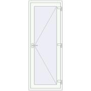 REHAU Т94/60 800x2100 мм Білий (RAL 9016) з двох сторін