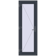 REHAU Т94/60 700x2050 мм ANTHRACITE_GREY_STRUKTURAL з двох сторін REHAU Т94/60 700x2050 мм ANTHRACITE_GREY_STRUKTURAL з двох сторін