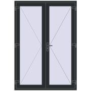 Altest 1500x2150 мм RAL 9017 Traffic black з двох сторін