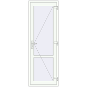 Внутрішні двері 750x2150 мм Altest RAL 8017 Chocolate brown ззовні