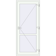 REHAU Z74/60 900x2100 мм Білий (RAL 9016) з двох сторін REHAU Z74/60 900x2100 мм Білий (RAL 9016) з двох сторін