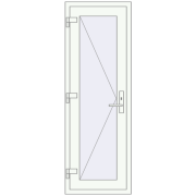 Altest 600x1750 мм RAL 9016 Traffic white з двох сторін Altest 600x1750 мм RAL 9016 Traffic white з двох сторін