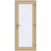 Altest 800x1900 мм RAL 1001 Beige з двох сторін Altest 800x1900 мм RAL 1001 Beige з двох сторін