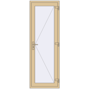 Altest 750x2200 мм RAL 1014 Ivory з двох сторін
