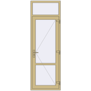 Внутрішні двері 800x2400 мм Altest RAL 1000 Green beige з двох сторін