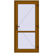REHAU Т94/60 900x1900 мм GOLDEN OAK з двох сторін