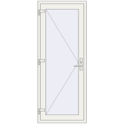 REHAU Т94/60 800x2000 мм Білий (RAL 9016) з двох сторін