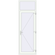Внутрішні двері 870x2700 мм REHAU Т94/60 Білий (RAL 9016) з двох сторін Внутрішні двері 870x2700 мм REHAU Т94/60 Білий (RAL 9016) з двох сторін