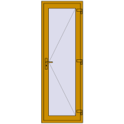Altest 750x2200 мм RAL 1005 Honey yellow з двох сторін