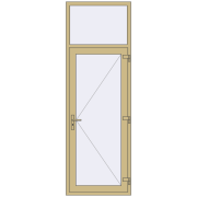 Внутрішні двері 870x2600 мм Altest RAL 1000 Green beige з двох сторін