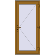 Внутрішні двері 850x1830 мм REHAU Т94/60 LIGHT_OAK з двох сторін